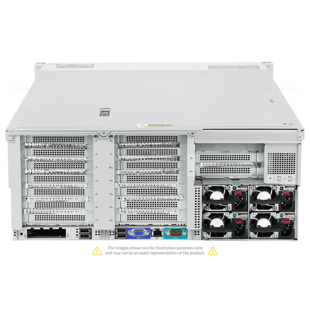 HPE DL580 G10-24SFF 4x Xeon Gold 6144 768 GB RAM Rails
